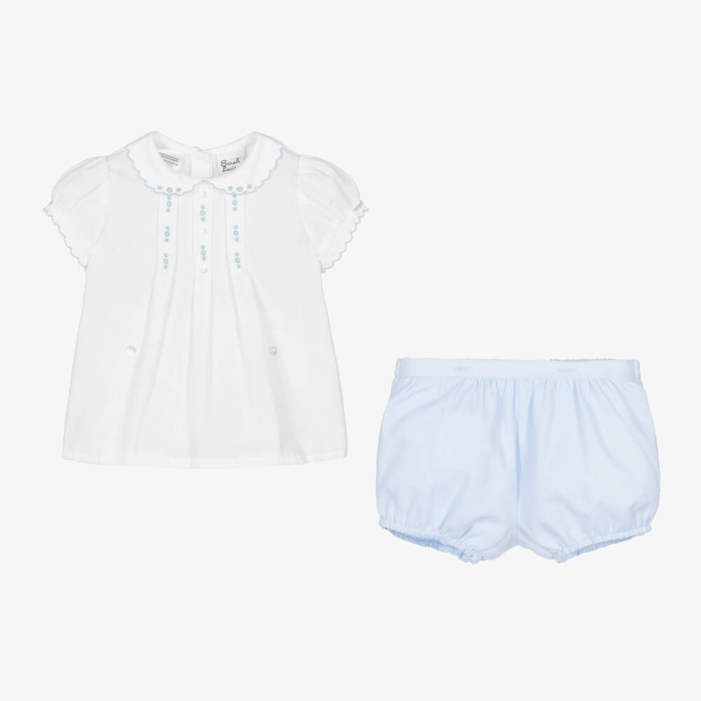 Sarah Louise-بدلة زرقاء مطوية للبنات | Childrensalon Outlet