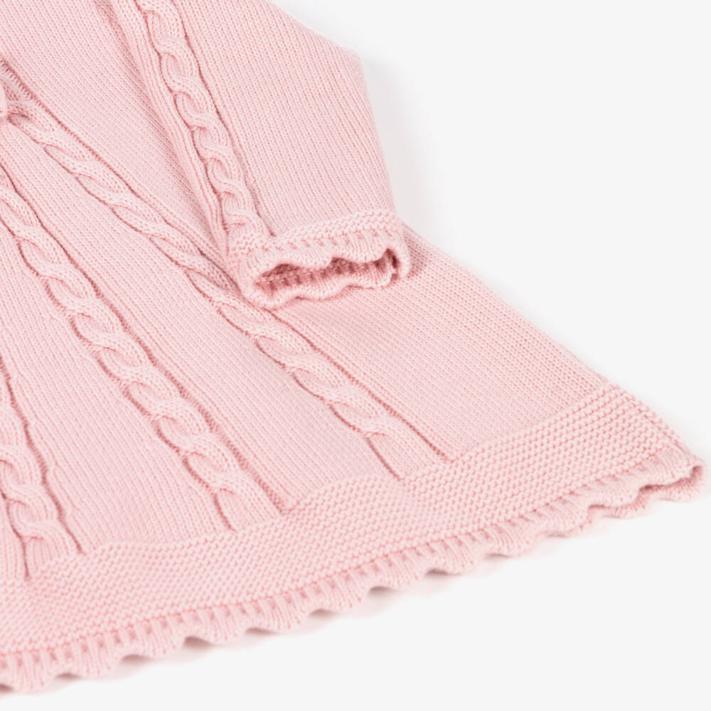 Sarah Louise-Girls Cotton Cable Knit Dress | Childrensalon Outlet