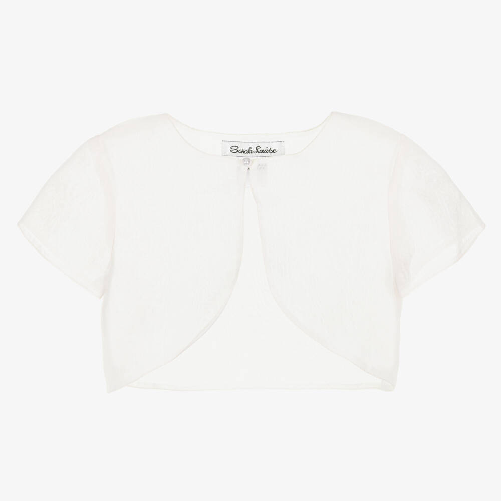 Sarah Louise-Girls Cream Sheer Shrug | Childrensalon Outlet