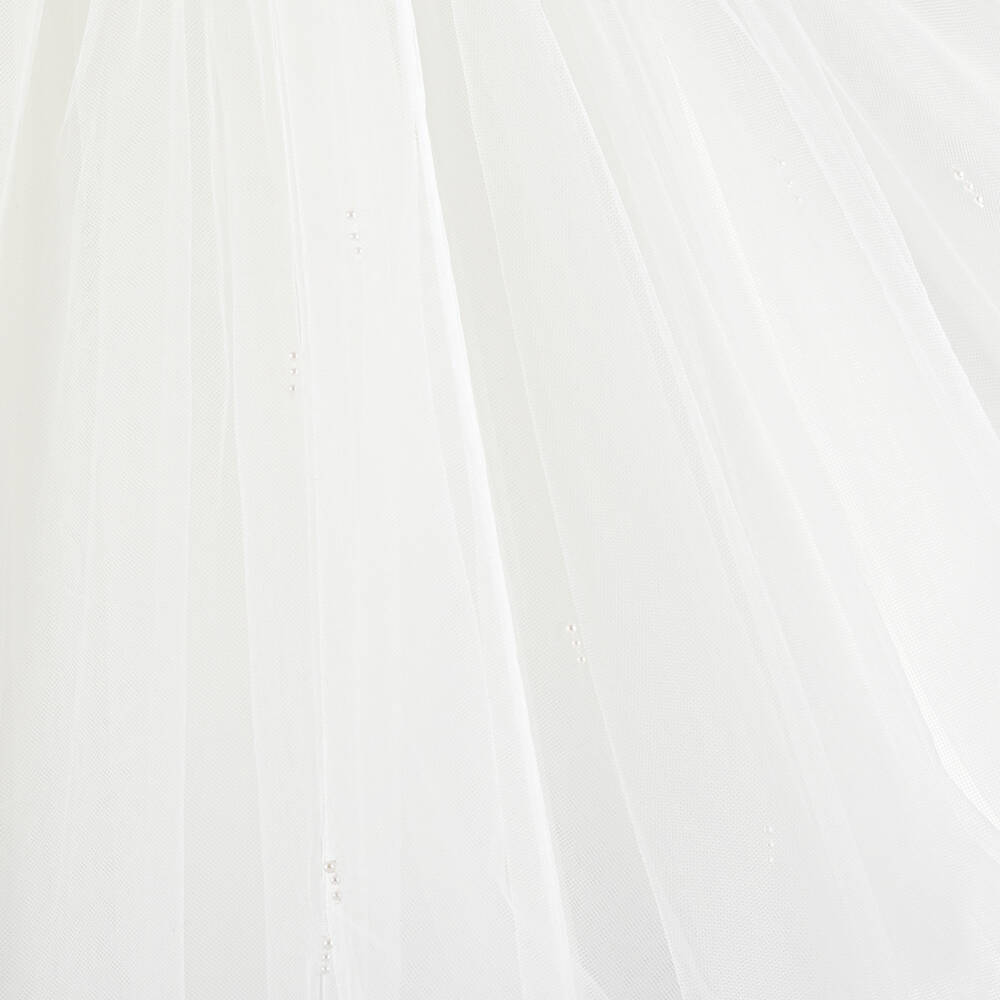 Sarah Louise-Girls Ivory Beaded Tulle Dress | Childrensalon Outlet
