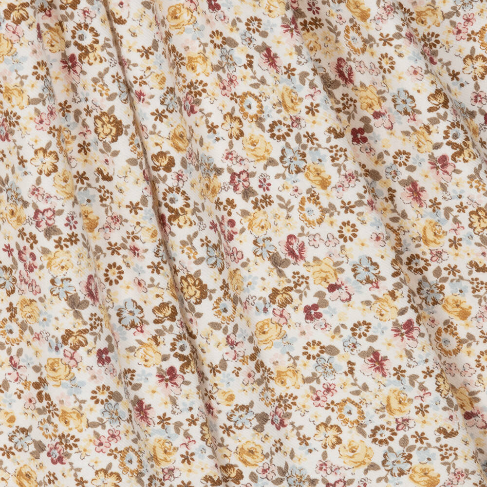 Sarah Louise-Кремово-бежевое платье в цветочек с присборенной вышивкой | Childrensalon Outlet