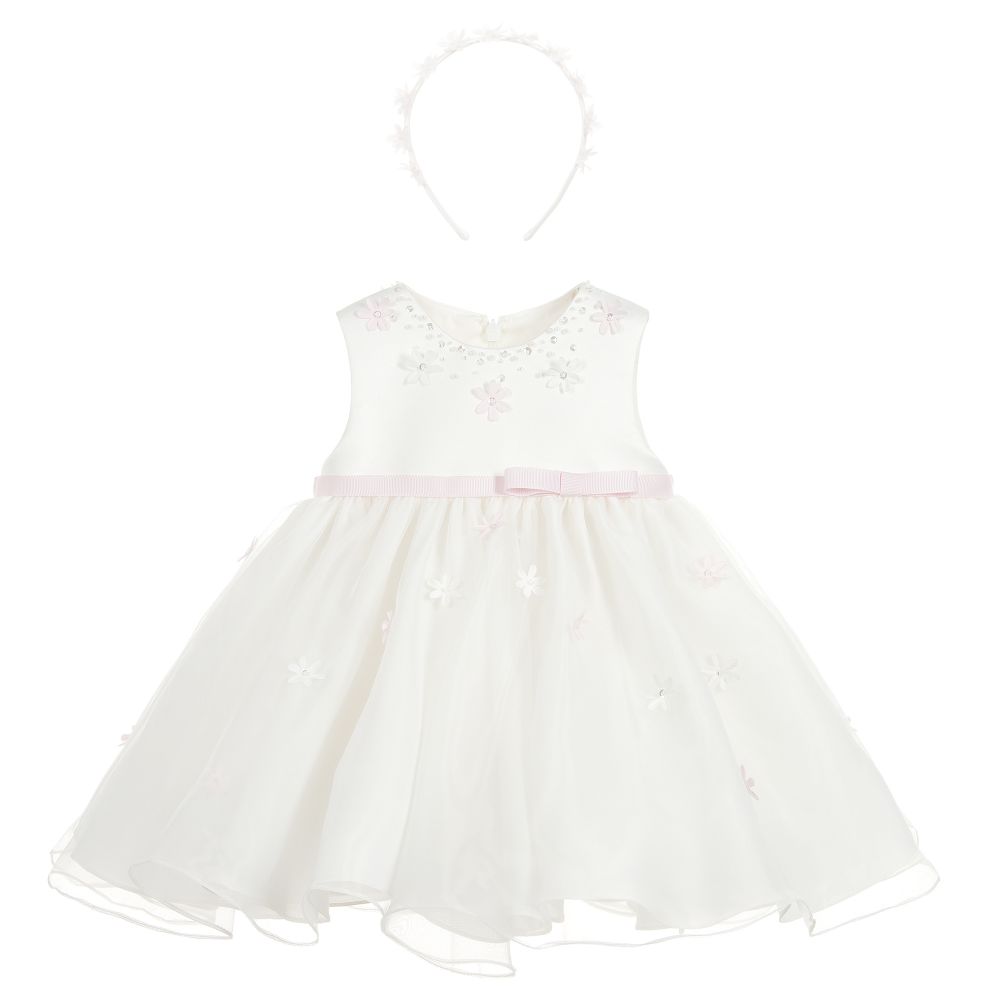 Sarah Louise-Girls Ivory Dress Set | Childrensalon Outlet