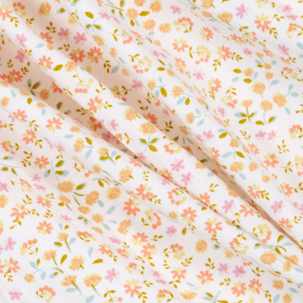 Sarah Louise-Girls Ivory Floral Smocked Cotton Dress | Childrensalon Outlet