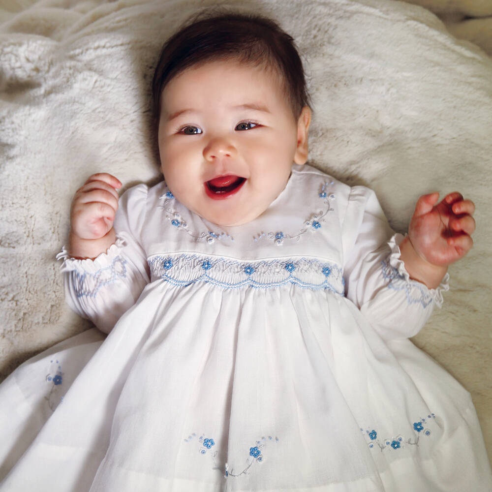 Sarah Louise-Girls Ivory Handcrafted Dress | Childrensalon Outlet