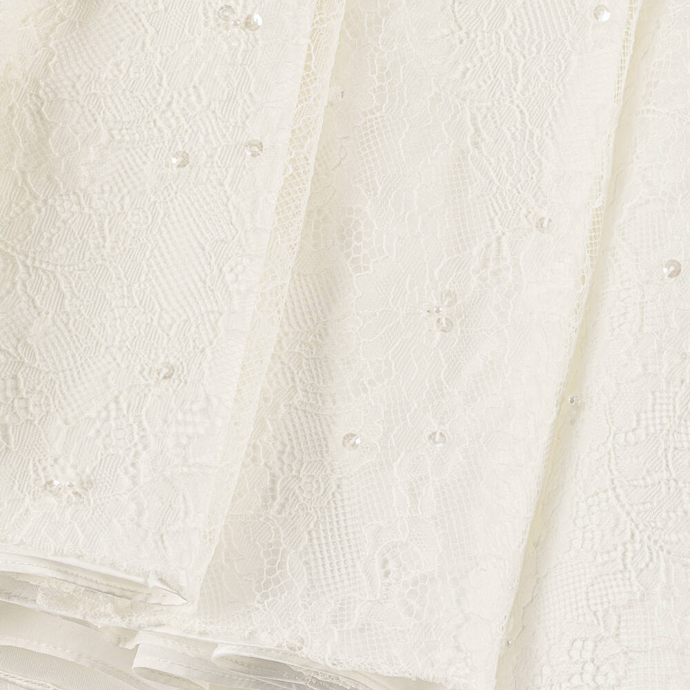 Sarah Louise-Girls Ivory Lace Adorned Gown | Childrensalon Outlet