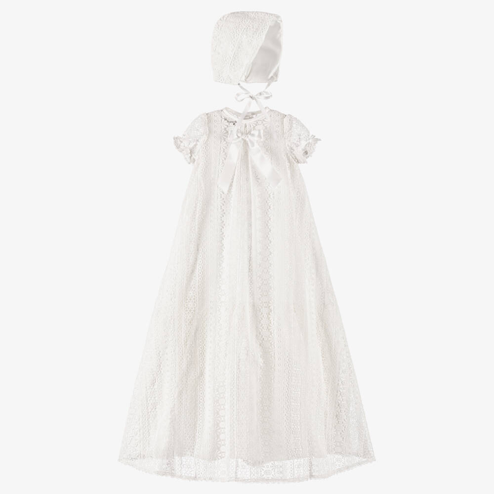 Sarah Louise-Girls Ivory Lace Ceremony Dress | Childrensalon Outlet