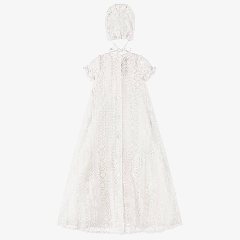 Sarah Louise-Girls Ivory Lace Ceremony Dress | Childrensalon Outlet