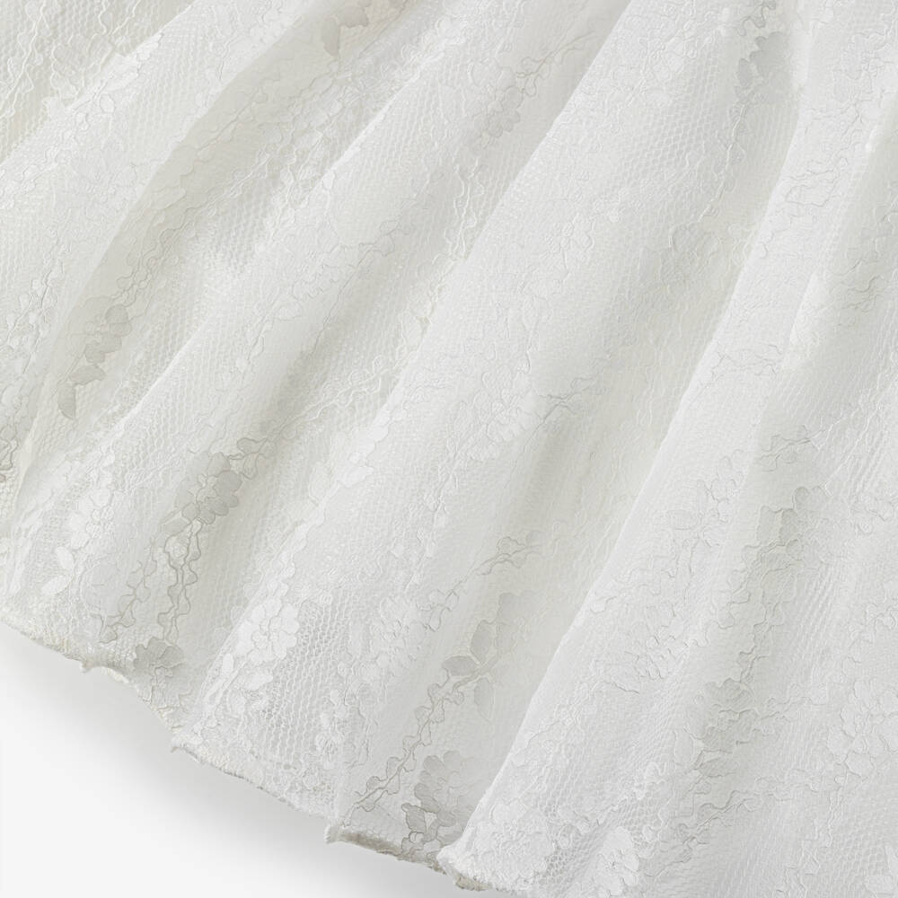 Sarah Louise-Girls Ivory Lace Dress & Bolero Set with Sequins & Pearl Trim | Childrensalon Outlet