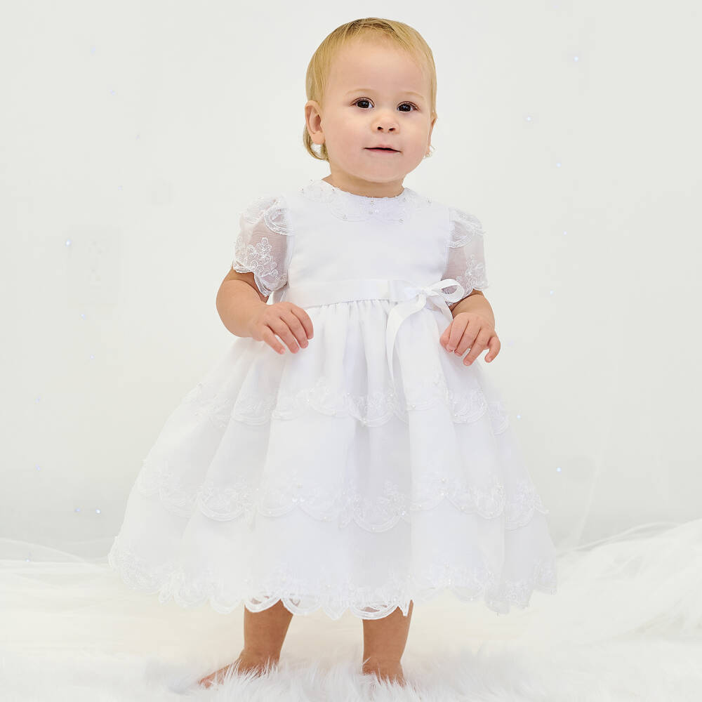 Sarah Louise-فستان حفلات عاجي أنيق للبنات | Childrensalon Outlet