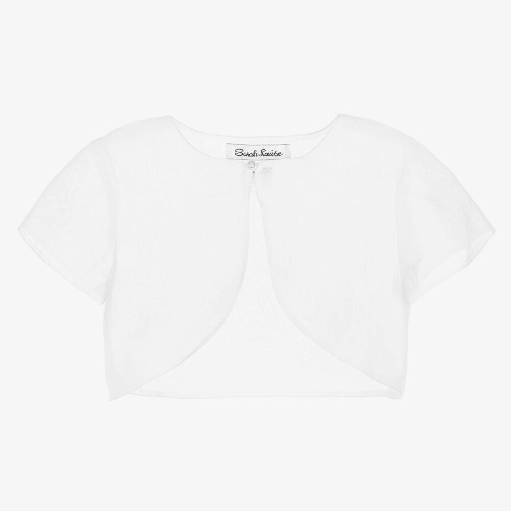 Sarah Louise-Girls Ivory Sheer Bolero | Childrensalon Outlet