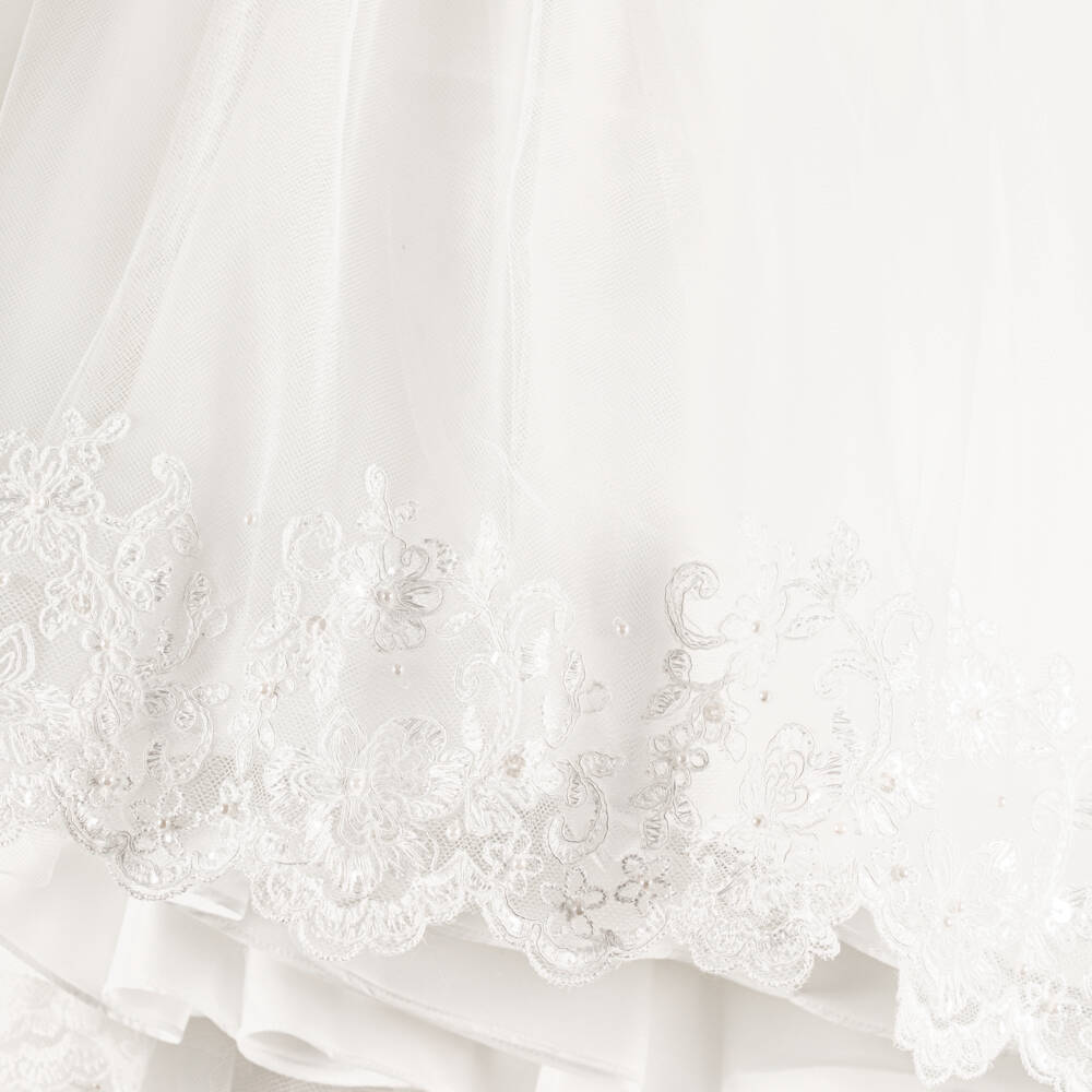 Sarah Louise-Girls Ivory Tulle Dress | Childrensalon Outlet