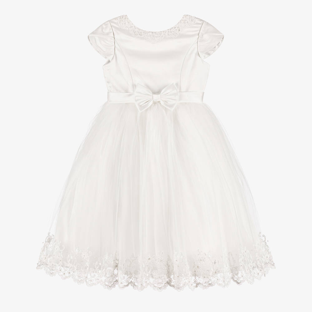 Sarah Louise-Girls Ivory Tulle Dress | Childrensalon Outlet