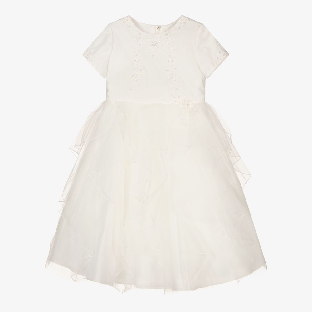 Sarah Louise - Girls Ivory Tulle Dress | Childrensalon