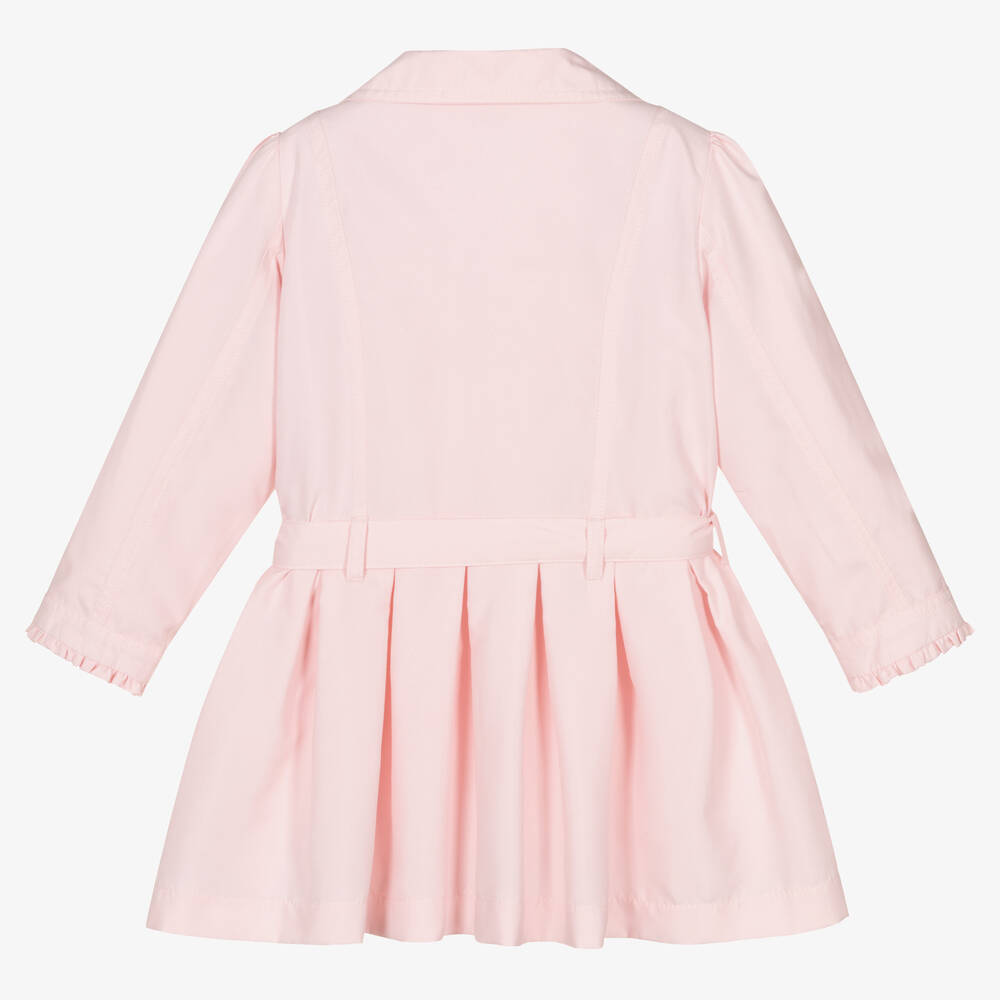 Girls pink on sale dress coat