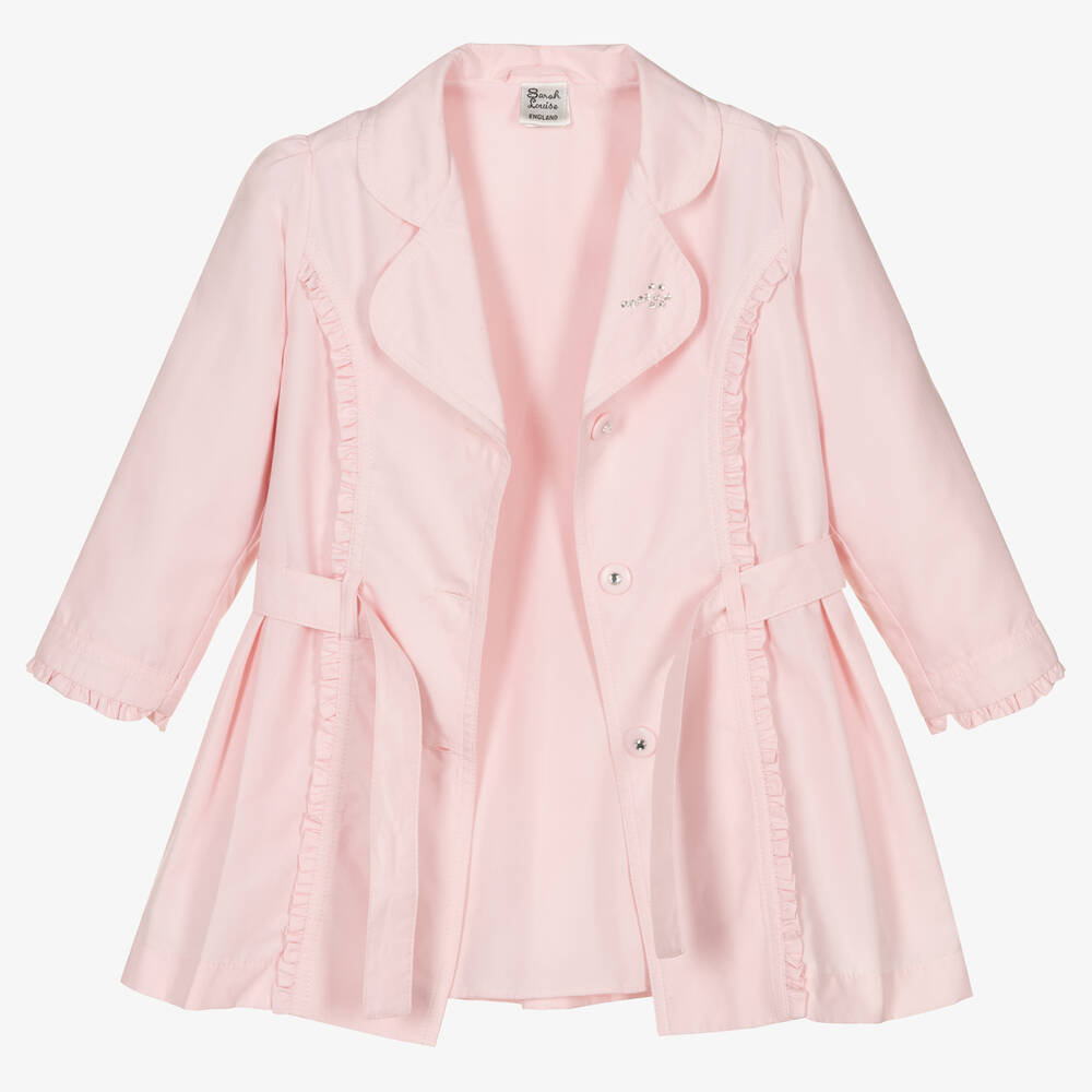 Girls pink dress 2025 coat