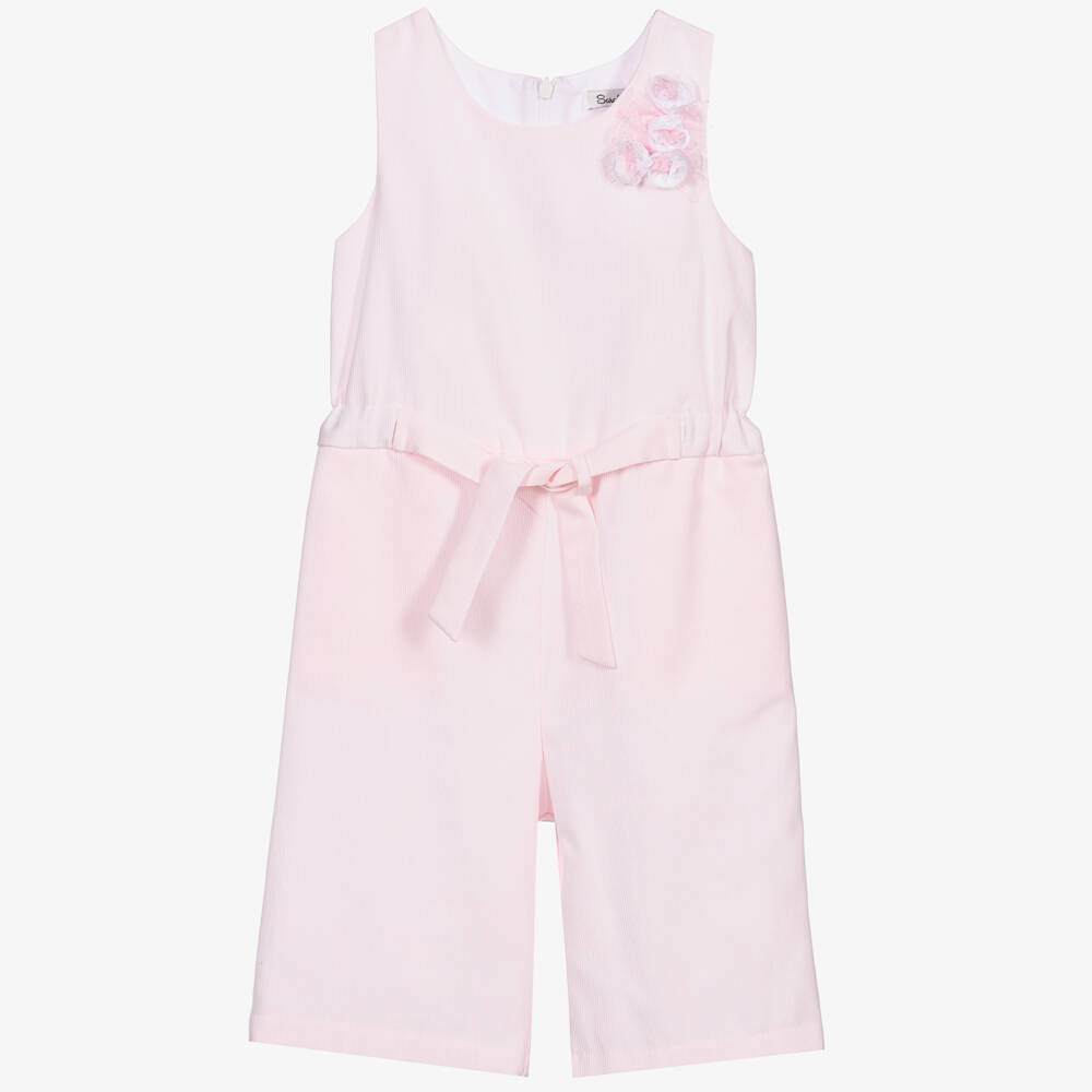 Sarah Louise-Girls Pale Pink Playsuit | Childrensalon Outlet