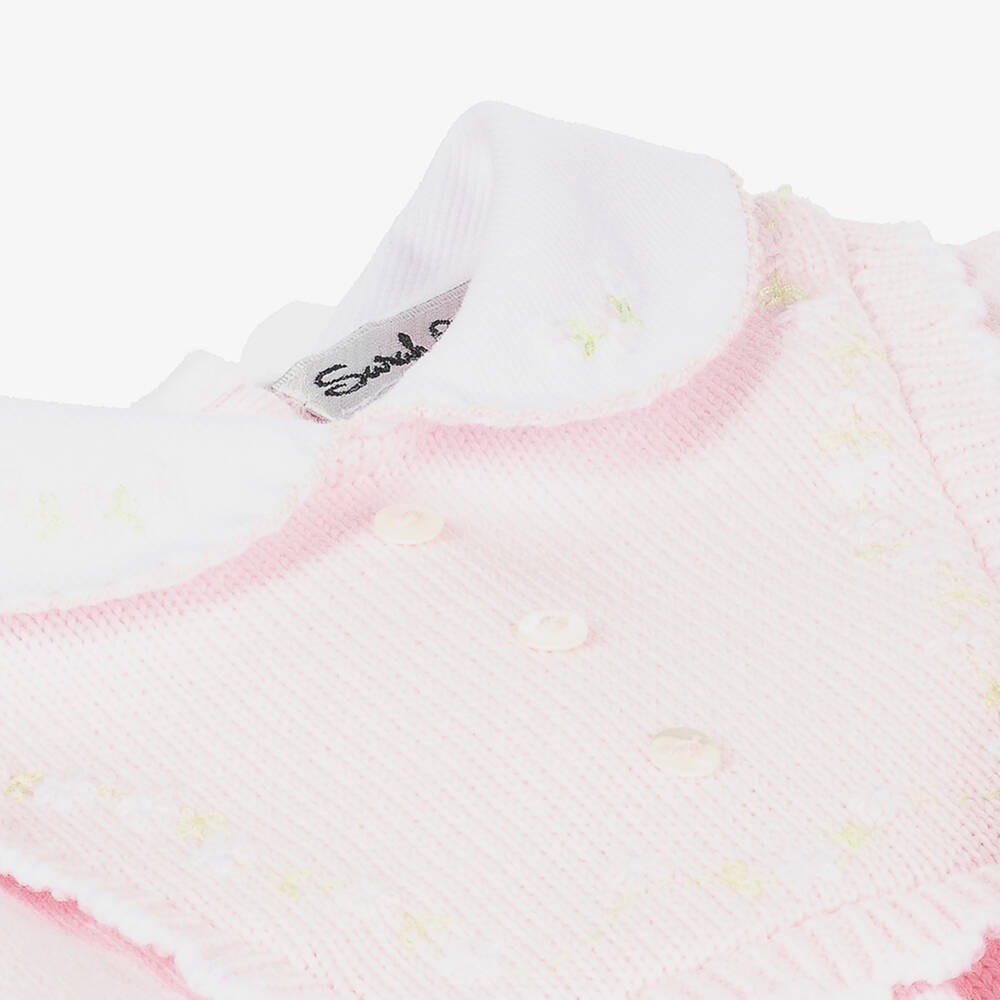 Sarah Louise-Girls Pastel Knit Trousers Ensemble | Childrensalon Outlet