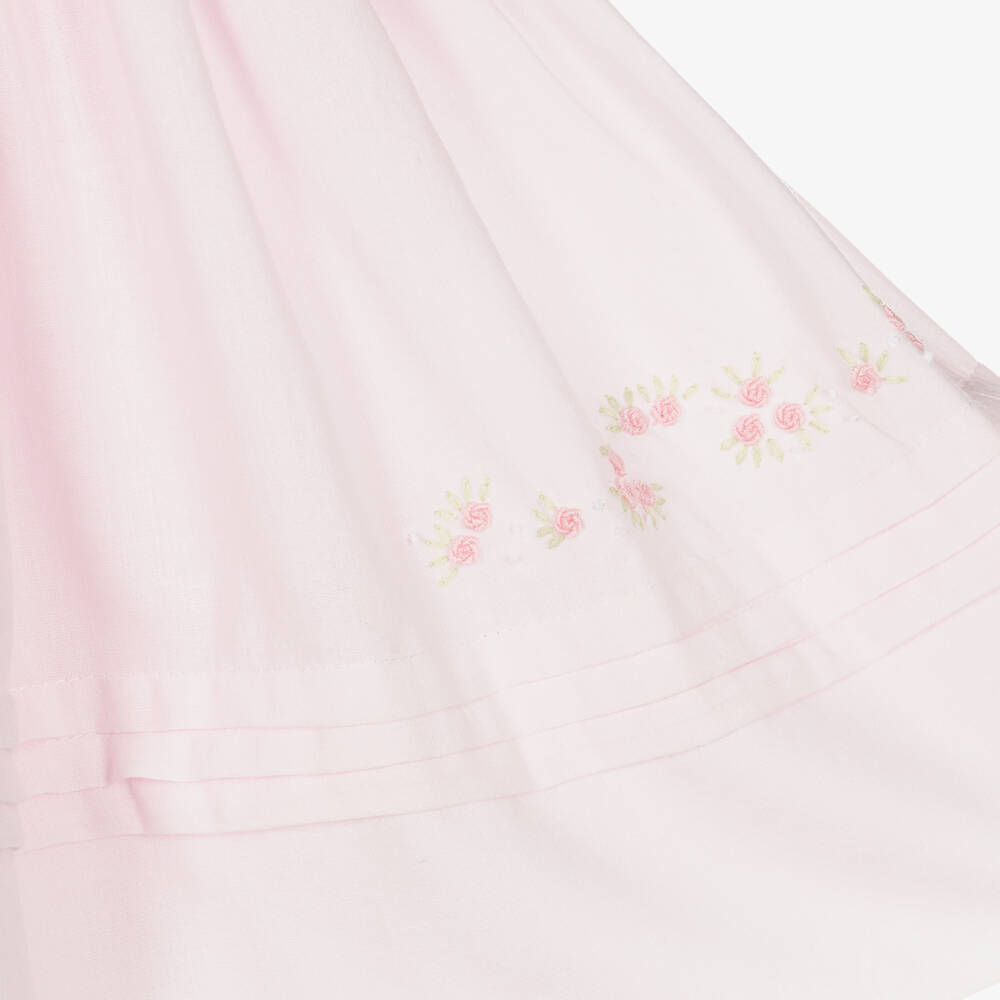 Sarah Louise-Girls Pink Cotton Hand-Smocked Dress | Childrensalon Outlet