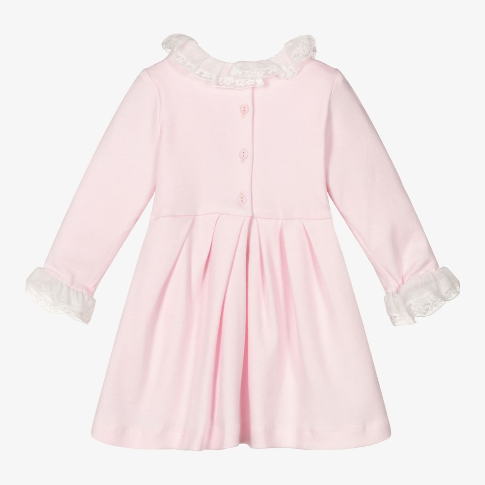 Sarah Louise-Girls Pink Cotton Jersey Dress | Childrensalon Outlet