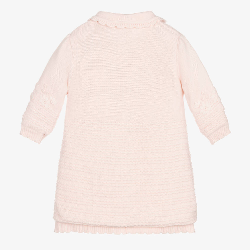 Sarah Louise-Girls Pink Knitted Coat | Childrensalon Outlet