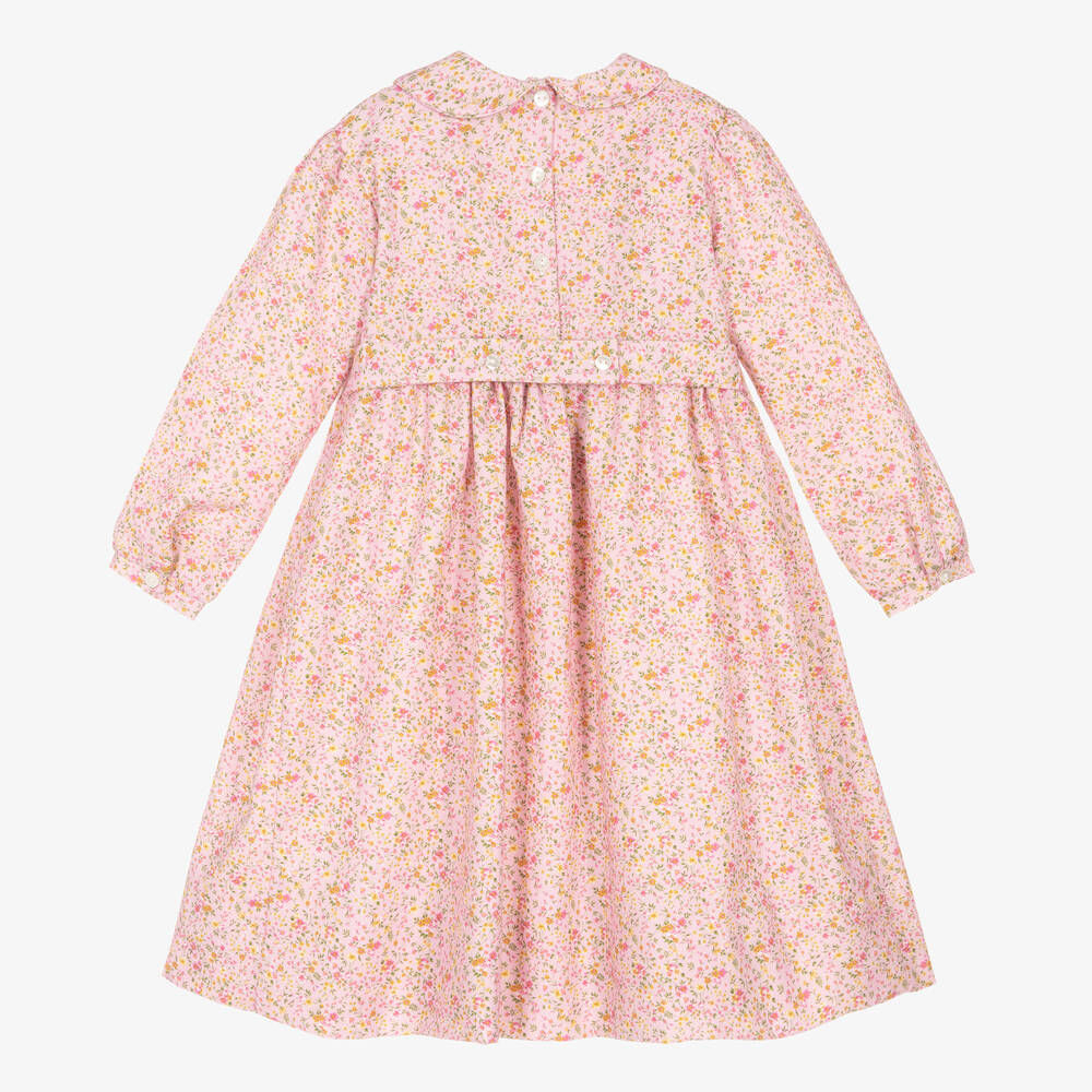 Sarah Louise-Girls Pink Smocked Dress | Childrensalon Outlet