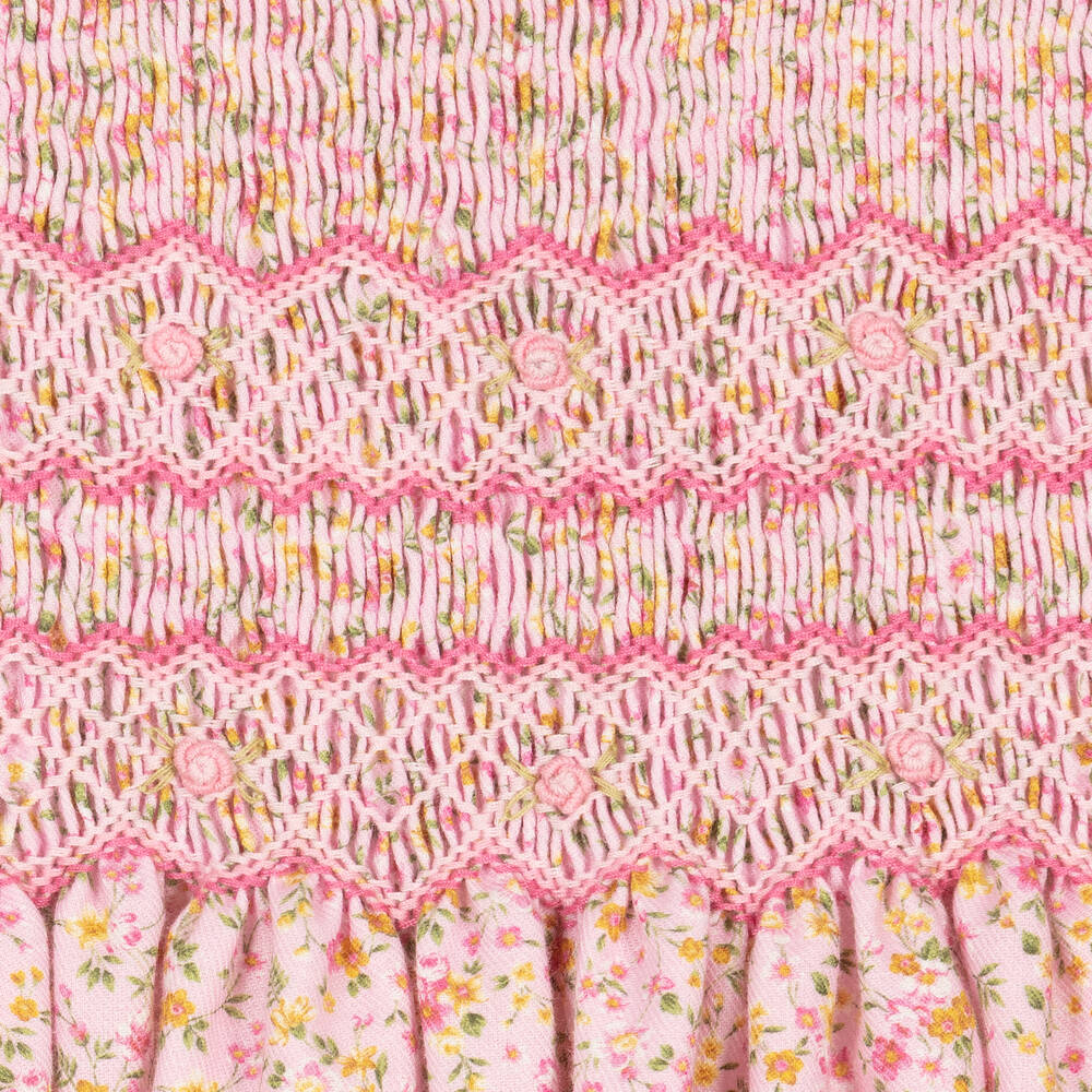 Sarah Louise-Girls Pink Smocked Dress | Childrensalon Outlet