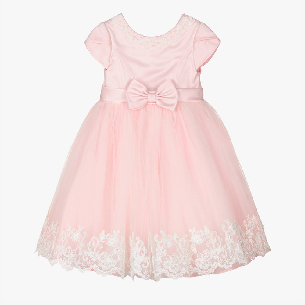 Sarah Louise-Girls Pink Tulle Occasion Dress | Childrensalon Outlet