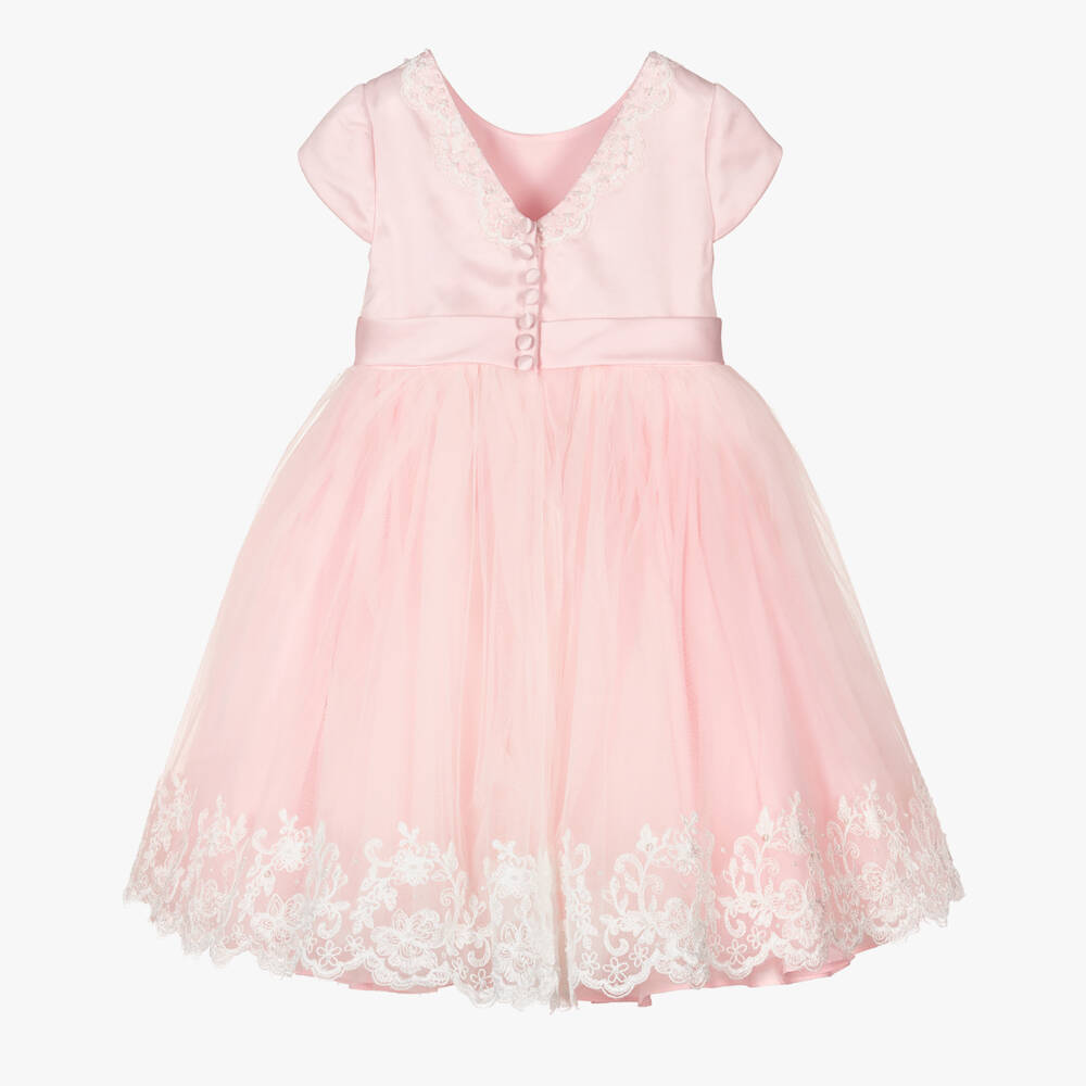 Sarah Louise-Girls Pink Tulle Occasion Dress | Childrensalon Outlet