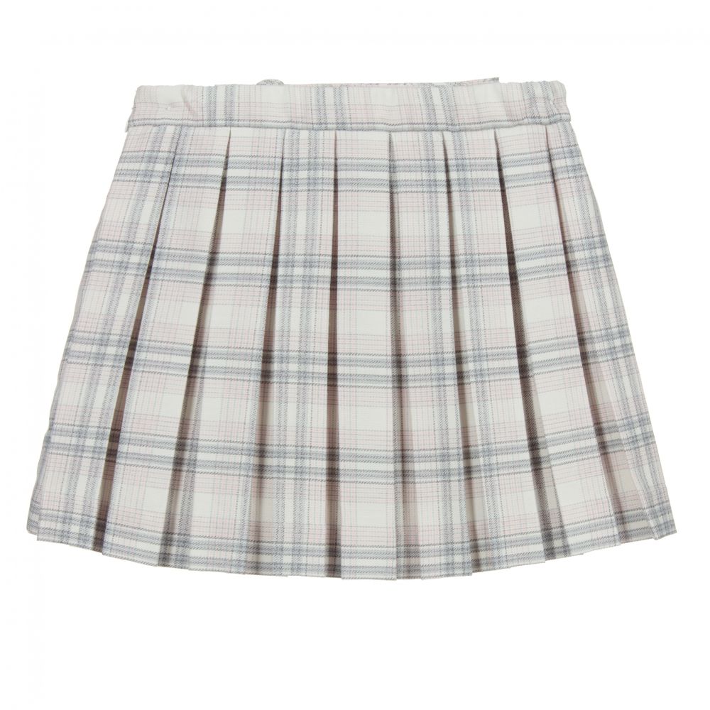Sarah Louise-Girls Pink & White Check Skirt | Childrensalon Outlet