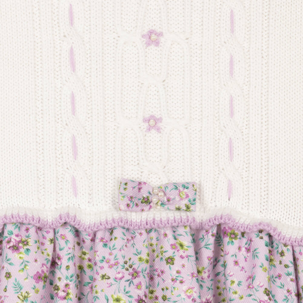 New In Sarah Louise Girls Ivory Bubble Romper with Bonnet main image 0