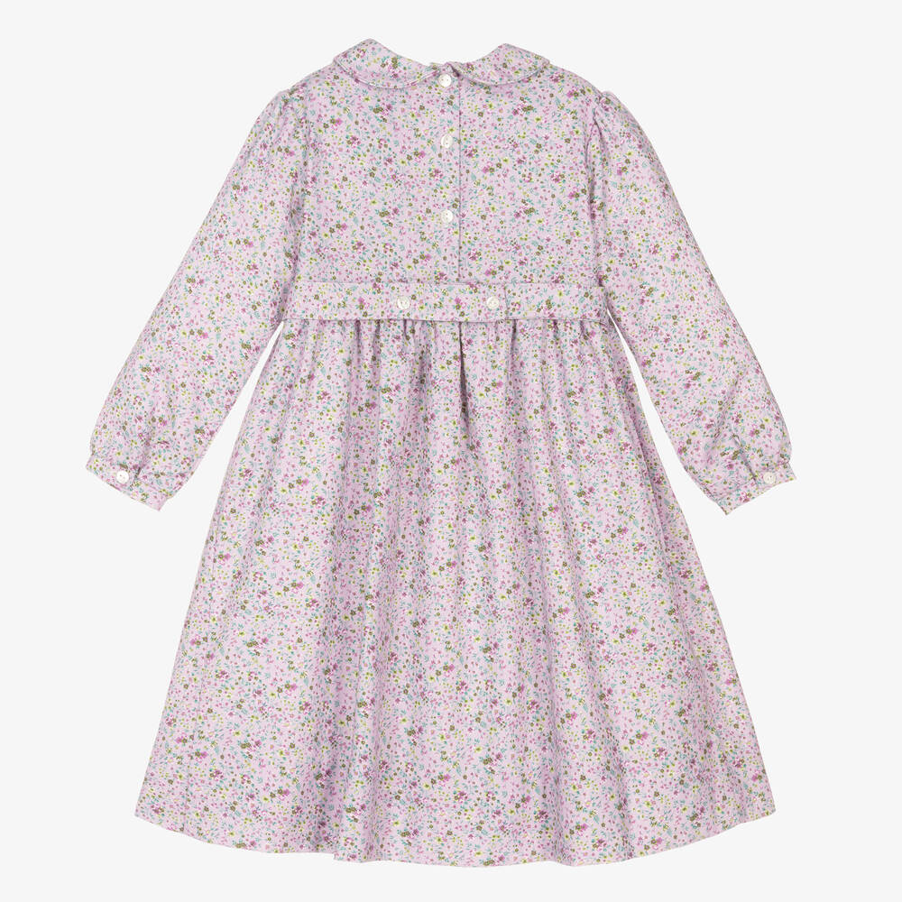 Sarah Louise-Girls Purple Smocked Dress | Childrensalon Outlet