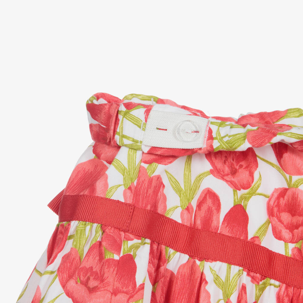 Sarah Louise-Girls Red Cotton Skirt | Childrensalon Outlet