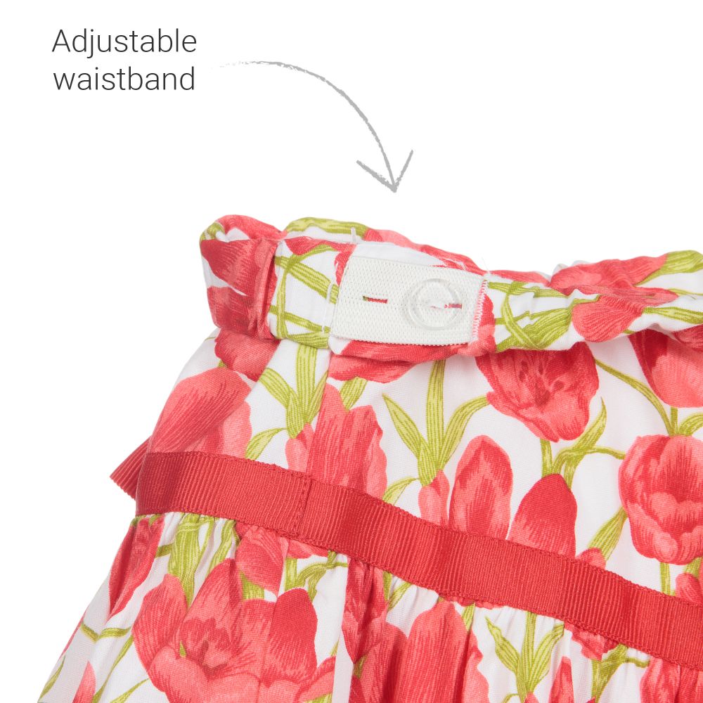Sarah Louise-Girls Red Cotton Skirt | Childrensalon Outlet