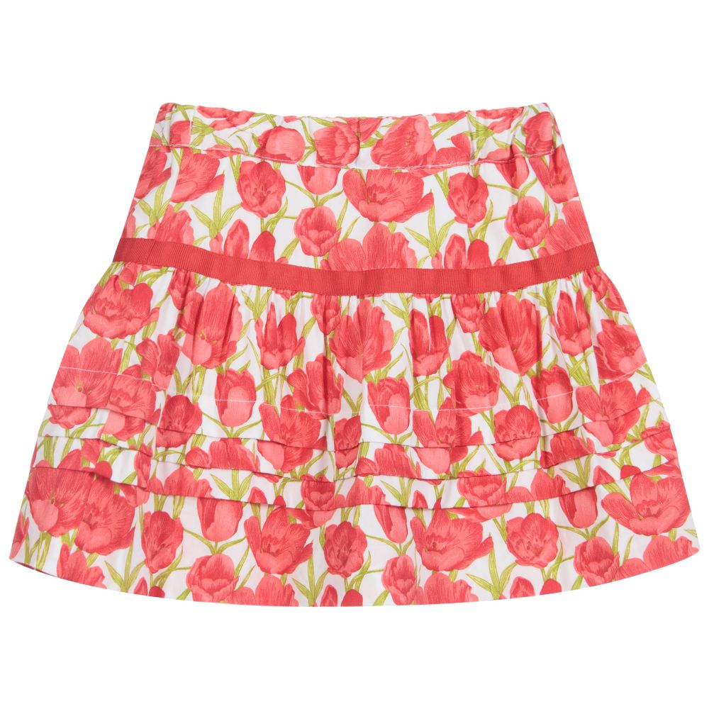 Sarah Louise-Girls Red Cotton Skirt | Childrensalon Outlet