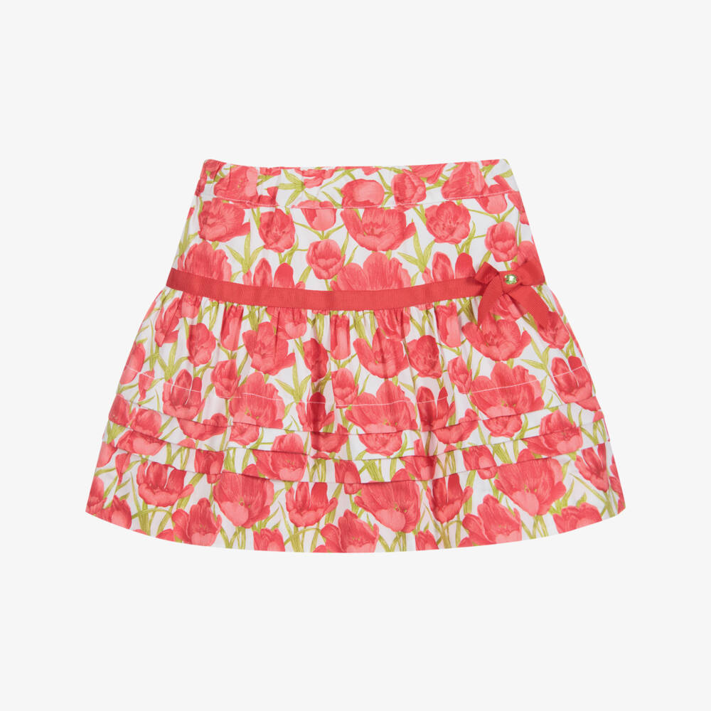 Sarah Louise-Girls Red Cotton Skirt | Childrensalon Outlet