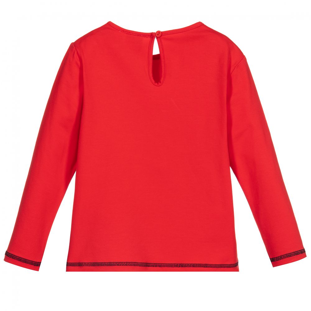 Sarah Louise-Girls Red Cotton Top | Childrensalon Outlet