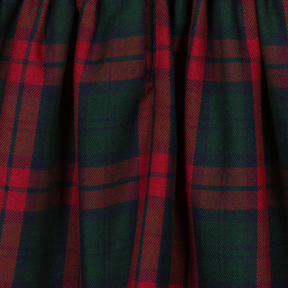 Sarah Louise-Girls Red & Green Tartan Dress | Childrensalon Outlet