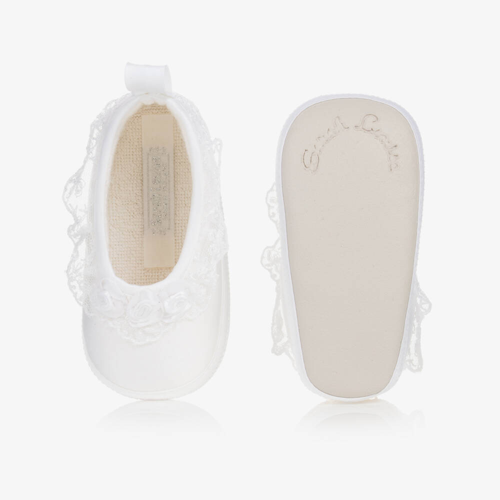 Sarah Louise-Girls Satin Ribbon Pre-Walkers | Childrensalon Outlet