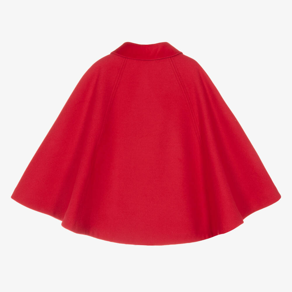 Sarah Louise-Girls Scarlet Cloak with Velvet Collar | Childrensalon Outlet