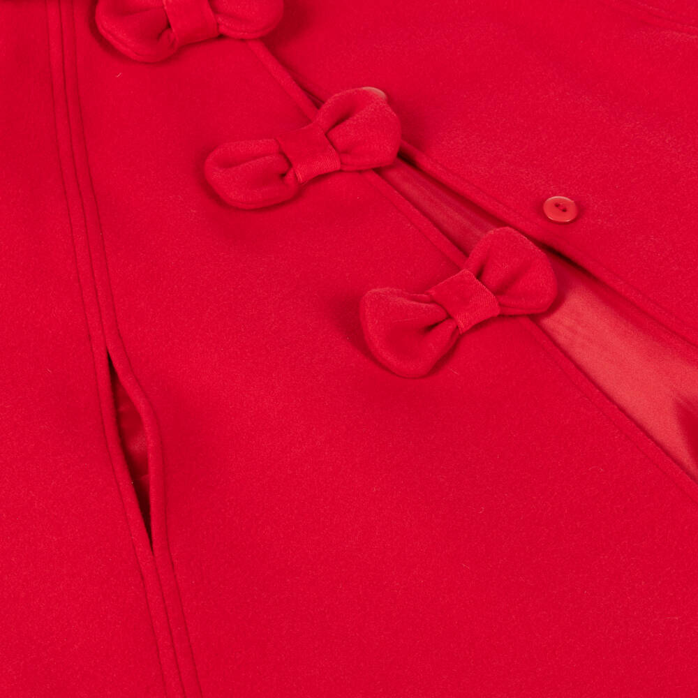 Sarah Louise-Girls Scarlet Cloak with Velvet Collar | Childrensalon Outlet