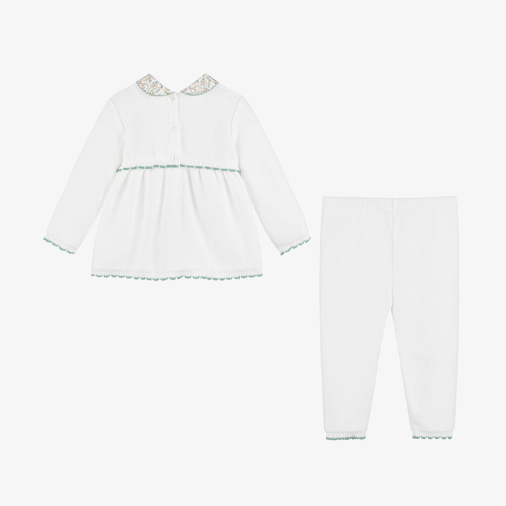 Sarah Louise-Girls Soft Ivory Knit Outfit Set | Childrensalon Outlet