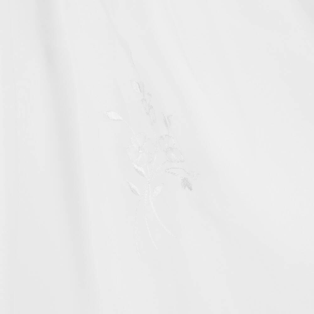 Sarah Louise-Girls White Embroidered Organza Dress | Childrensalon Outlet