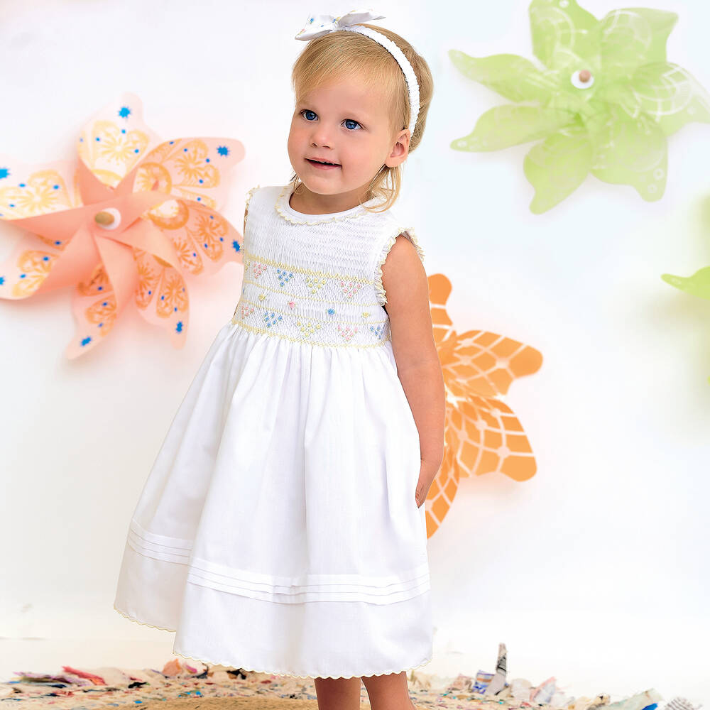 Sarah louise smocked dress top