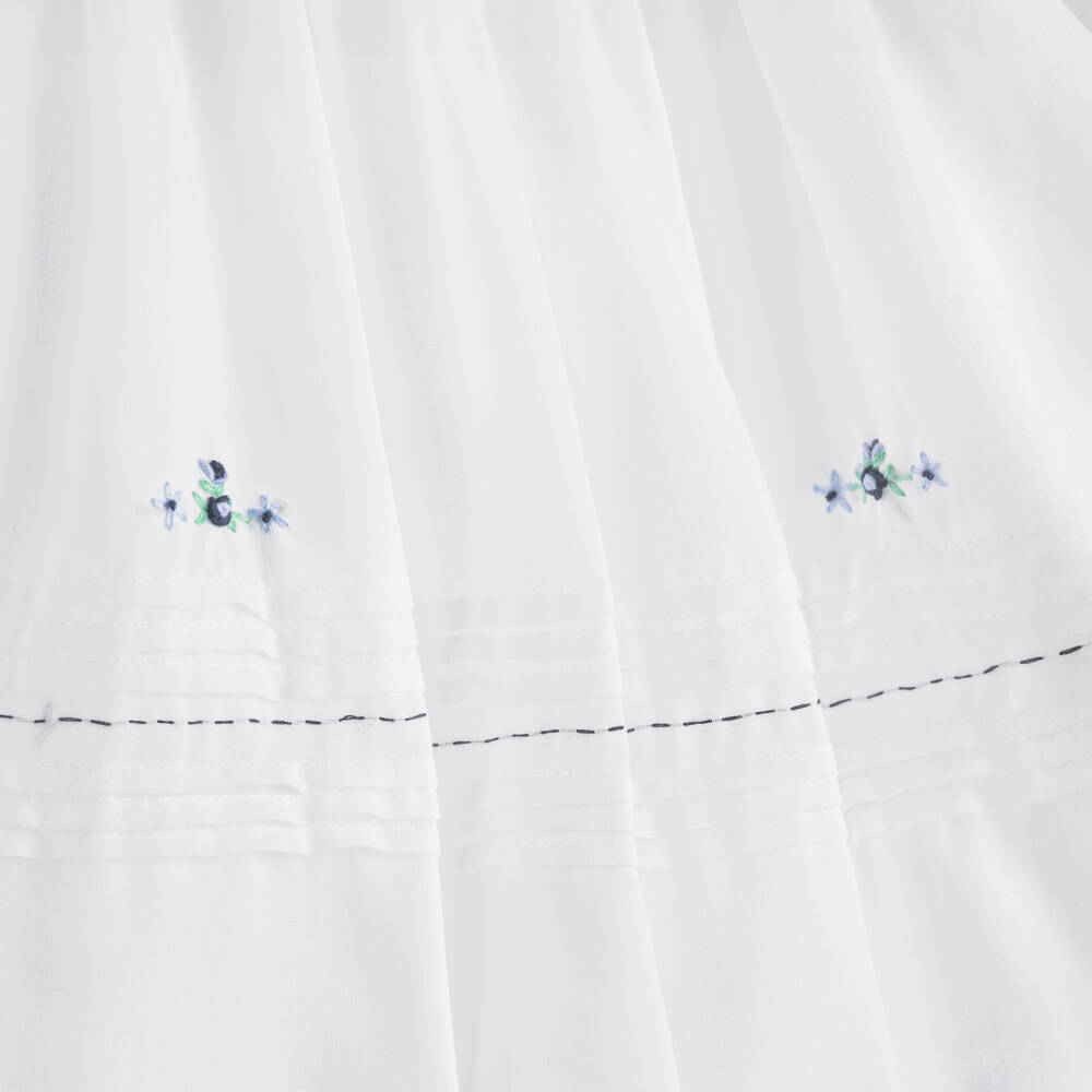 Sarah Louise-Платье белое и синее для девочек | Childrensalon Outlet