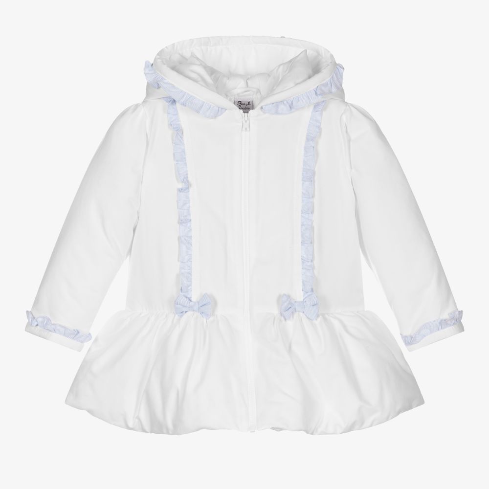 Sarah Louise-Girls White Padded Coat | Childrensalon Outlet