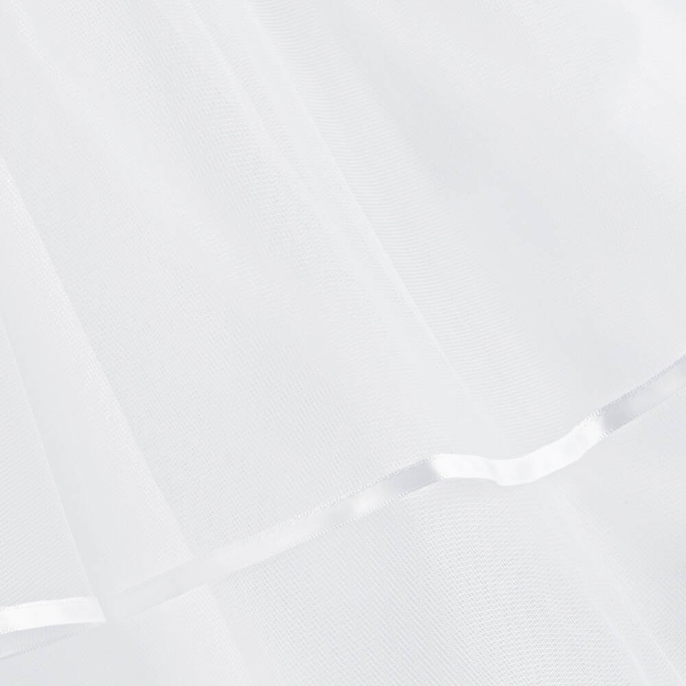 Sarah Louise-Girls White Satin & Tulle Embellished Dress | Childrensalon Outlet
