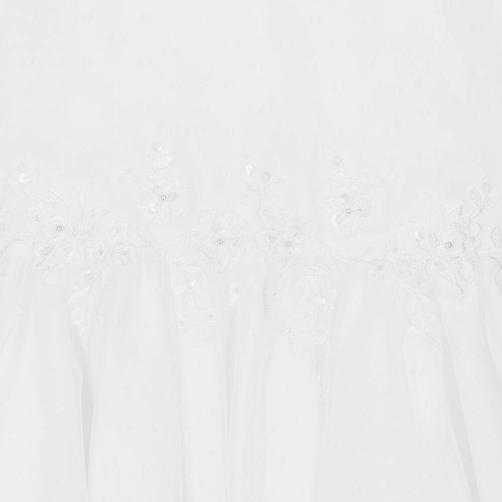 Sarah Louise-Girls White Tulle Special Occasion Dress | Childrensalon Outlet