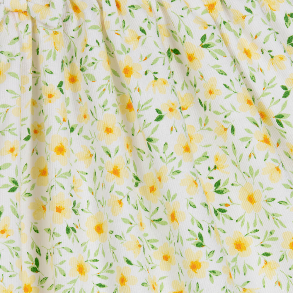 Sarah Louise-Желтое хлопковое платье в цветочек | Childrensalon Outlet