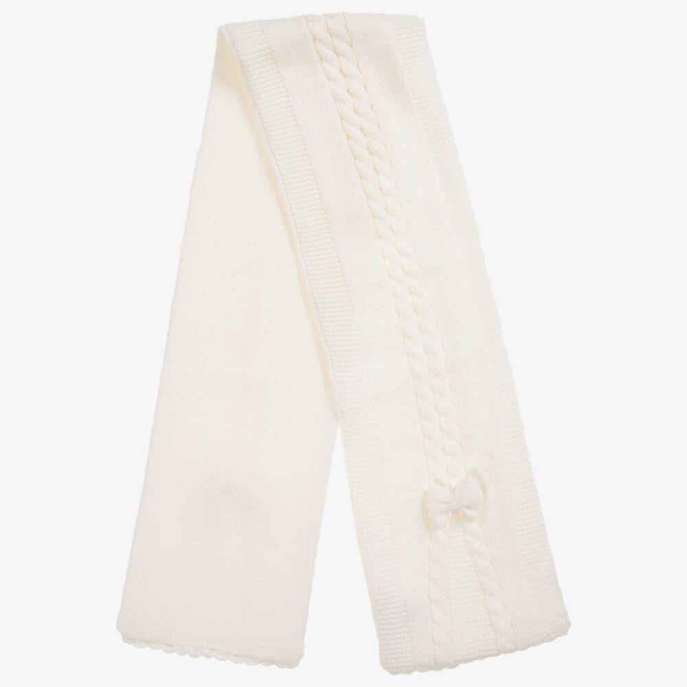 Sarah Louise-Ivory Knitted Hat & Scarf Set | Childrensalon Outlet