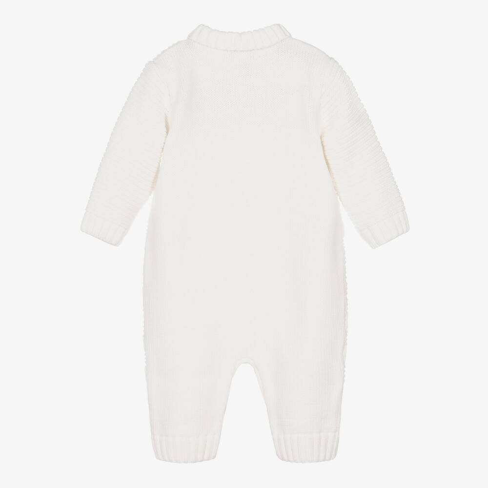 Sarah Louise-Ivory Knitted Romper | Childrensalon Outlet